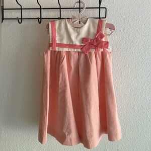 Pepa London Girls Pink Bow Sailor Dress